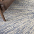 8' X 11' Cream Gray And Blue Abstract Non Skid Area Rug