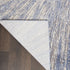8' X 11' Cream Gray And Blue Abstract Non Skid Area Rug