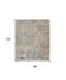 8' X 10' Beige Gray And Light Taupe Abstract Distressed Area Rug