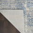 8' X 10' Ivory Blue And Gray Abstract Distressed Area Rug
