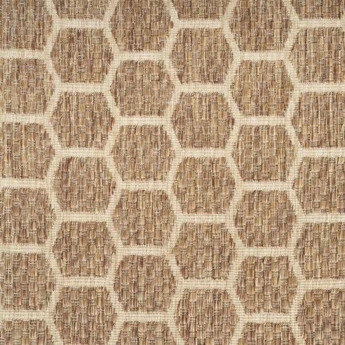 9' X 12' Beige Black and Gray Abstract Non Skid Area Rug