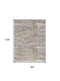 8' X 10' Brown and Ivory Abstract Non Skid Area Rug
