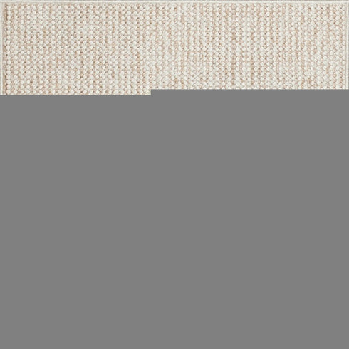 8' Beige And Ivory Abstract Runner Rug