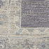 5' X 8' Ivory and Gray Floral Power Loom Area Rug
