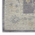 5' X 8' Ivory and Gray Floral Power Loom Area Rug