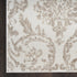 8' X 10' Beige and Ivory Damask Distressed Non Skid Area Rug