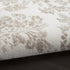 8' X 10' Beige and Ivory Damask Distressed Non Skid Area Rug