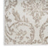 8' X 10' Beige and Ivory Damask Distressed Non Skid Area Rug