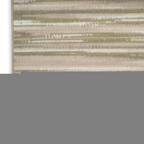 8' X 10' Green Abstract Power Loom Area Rug