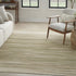 8' X 10' Green Abstract Power Loom Area Rug