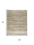 8' X 10' Green Abstract Power Loom Area Rug