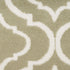 8' X 10' Olive Green and Ivory Trellis Non Skid Area Rug