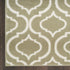 8' X 10' Olive Green and Ivory Trellis Non Skid Area Rug