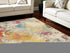 7' X 10' Ivory Abstract Power Loom Area Rug