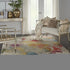 7' X 10' Ivory Abstract Power Loom Area Rug