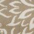 8' X 10' Taupe and Ivory Floral Non Skid Area Rug