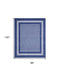8' X 10' Blue And Ivory Geometric Distressed Area Rug