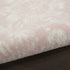 8' X 12' Pink and Ivory Floral Distressed Non Skid Area Rug