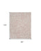 8' X 12' Pink and Ivory Floral Distressed Non Skid Area Rug
