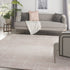 8' X 10' Pink And Ivory Abstract Distressed Area Rug