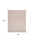 8' X 10' Pink And Ivory Abstract Distressed Area Rug