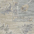 8' X 10' Teal and Ivory Floral Power Loom Area Rug