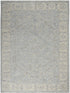 8' X 10' Teal and Ivory Floral Power Loom Area Rug