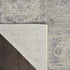 8' X 10' Ivory and Gray Floral Power Loom Area Rug