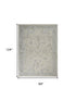 8' X 10' Ivory and Gray Floral Power Loom Area Rug