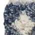 5' X 8' Denim Blue And Ivory Geometric Shag Non Skid Area Rug