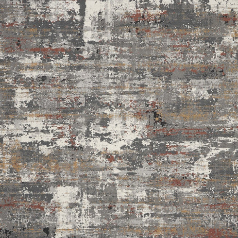 8' X 10' Gray Abstract Area Rug
