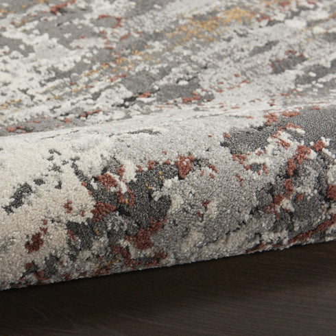 8' X 10' Gray Abstract Area Rug