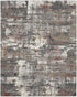 8' X 10' Gray Abstract Area Rug