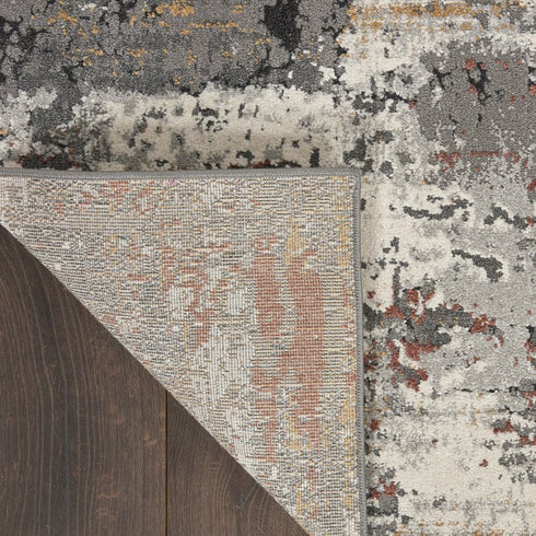 8' X 10' Gray Abstract Area Rug