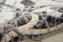 8' X 11' Ivory Charcoal and Gray Floral Distressed Non Skid Area Rug
