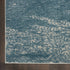 8' X 11' Ivory and Teal Blue Abstract Non Skid Area Rug