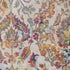 5' X 8' Ivory Gray and Orange Floral Distressed Non Skid Area Rug