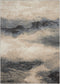 9' X 13' Gray Black and Beige Abstract Non Skid Area Rug