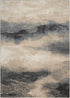 9' X 13' Gray Black and Beige Abstract Non Skid Area Rug