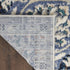 8' X 10' Gray Beige And Blue Floral Medallion Area Rug