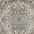 8' Ivory Green and Gray Floral Runner Rug
