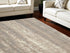 8' X 10' Beige Ivory and Gray Abstract Shag Area Rug