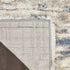7' X 9' Light Blue Gray and Beige Abstract Shag Area Rug