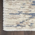 7' X 9' Light Blue Gray and Beige Abstract Shag Area Rug