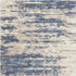 7' X 9' Light Blue Gray and Beige Abstract Shag Area Rug
