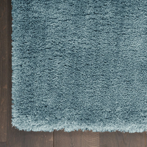 8' X 10' Aqua Shag Area Rug