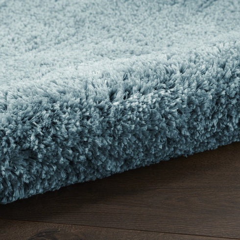 8' X 10' Aqua Shag Area Rug