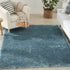 8' X 10' Aqua Shag Area Rug