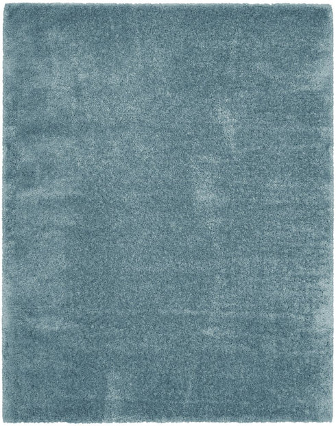 8' X 10' Aqua Shag Area Rug