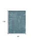 8' X 10' Aqua Shag Area Rug